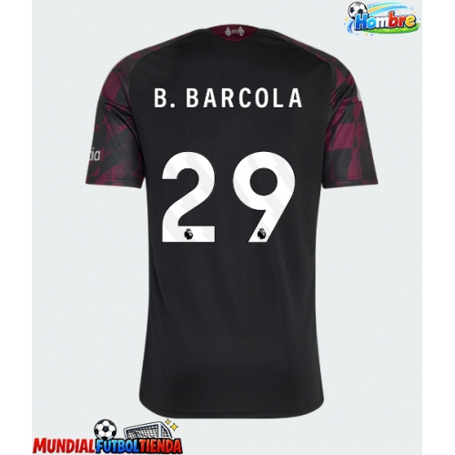 Camiseta Liverpool Bradley Barcola #29 Tercera Equipación Replica 2026-27 mangas cortas